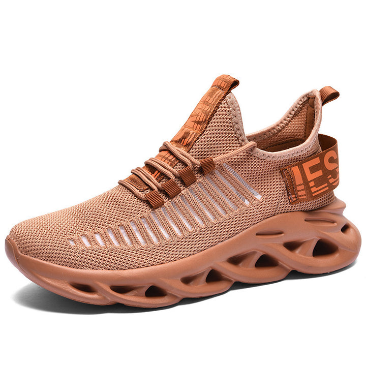 Unisex nan breathable ultra-light knit sneakers with cushioning hollow sole Mune Fashion