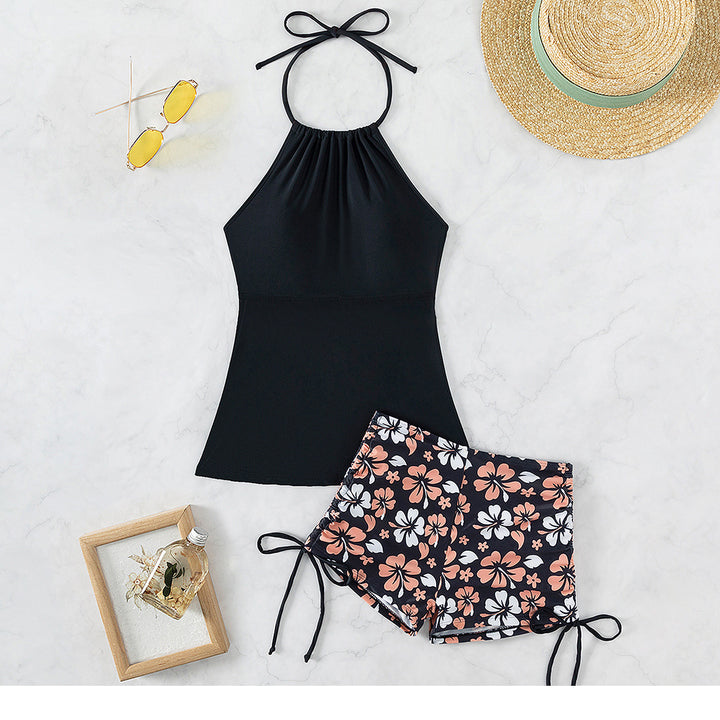 Women's Sporty Tankini Set with Adjustable Straps Mune Fashion
