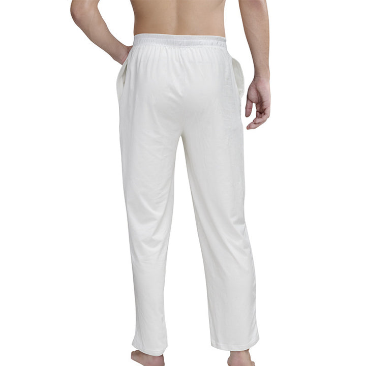 Men's lounge and sleep pants made of soft jersey with an elastic waistband and side pockets Mune Fashion
