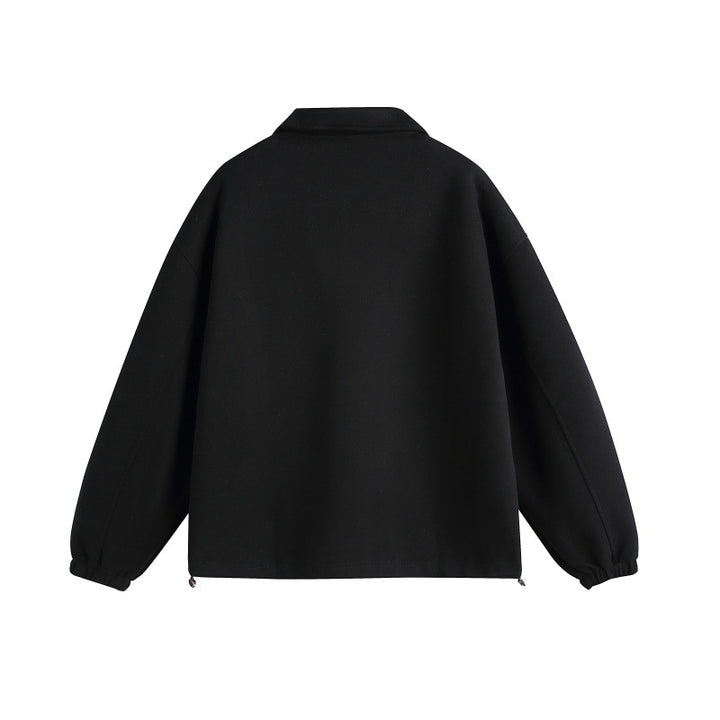 Unisex Casual Polo Sweatshirt with open Kent collar, Oversized cut and front pockets Mune Fashion
