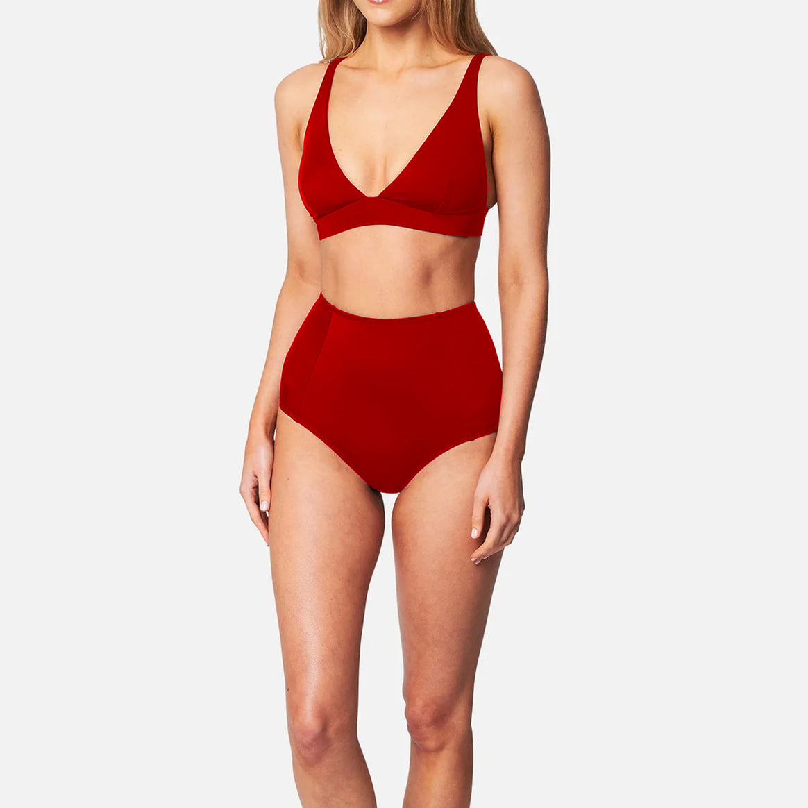 Ladies High-Cut Bikini with Deep V-Neck Mune Fashion