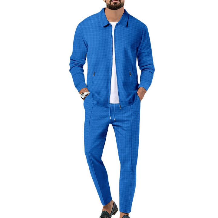 Men's Sporty Complete Set with Elegant Outer Jacket Mune