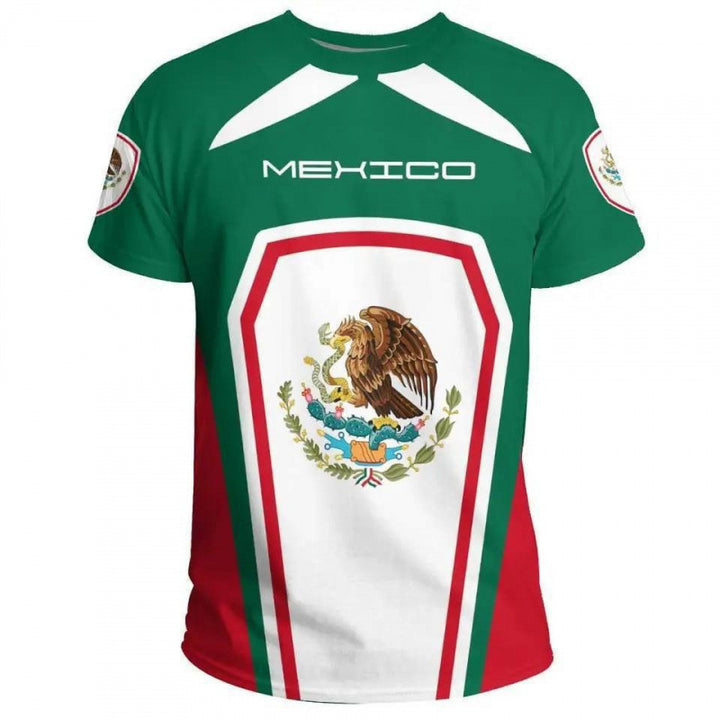Unisex nan customizable fan jersey with back print, breathable functional fabric and Mexico crest Mune Fashion