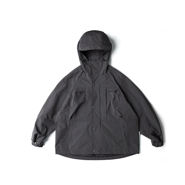 Unisex Water-Repellent Oversize Parka Jacket with Hood and Multifunctional Pockets Mune Fashion