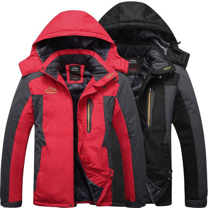 Men's Waterproof Thermal Outdoor Jacket with Soft Fleece Lining and Multifunction Pockets Mune Fashion
