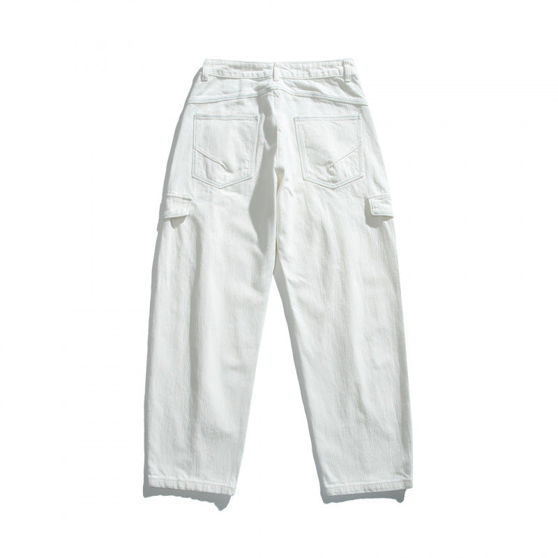 Women's High-Waisted Cargo Pants Relaxed Fit with Flap Pockets and Raw Hem Mune Fashion