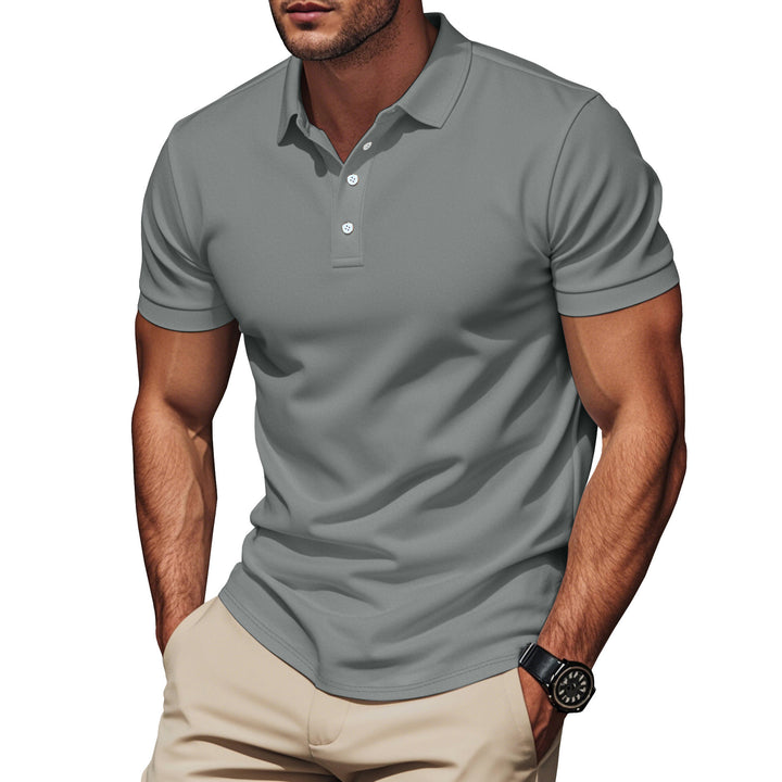 Men's Pima cotton polo with Kent collar, slim silhouette and reinforced button placket Mune Fashion