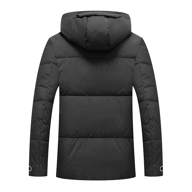 Men's down parka with removable hood and thermal insulation Mune Fashion
