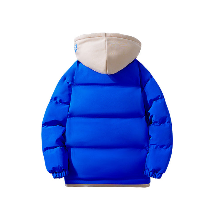 Women's two-layer quilted hooded jacket with contrasting hood, drawstring and elastic cuffs Mune Fashion