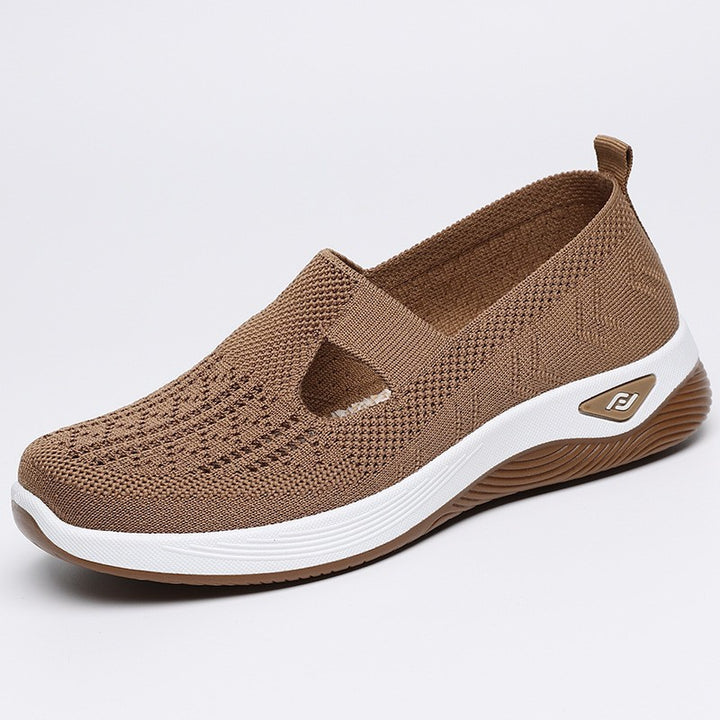 Ladies lightweight knitted slippers with orthopedic comfort sole Mune Fashion