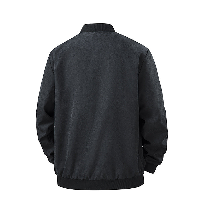 Men's lightweight transitional jacket with high collar and side pockets Mune Fashion