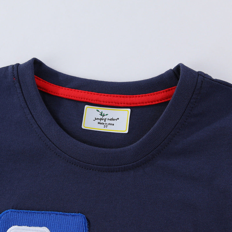 Boys T-shirt with sturdy pioneer vehicle application Mune Fashion