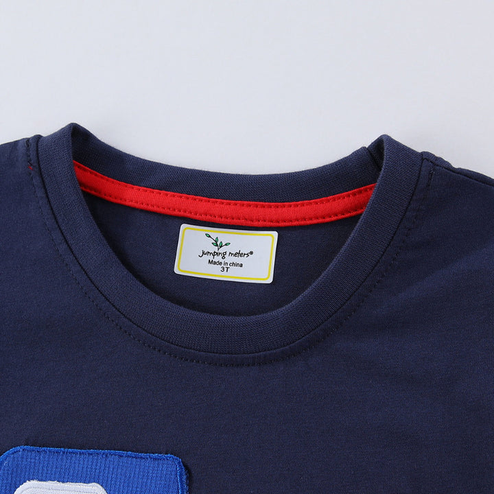Boys T-shirt with sturdy pioneer vehicle application Mune Fashion