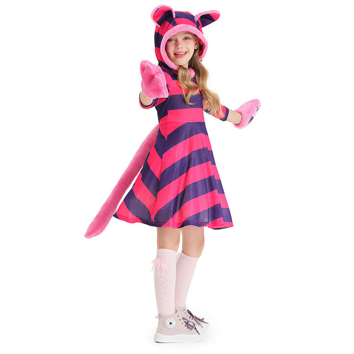 Girl's hoodie dress with animal ears and playful details Mune Fashion