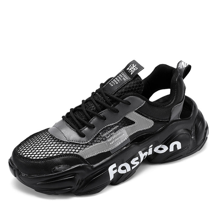 Unisex Voluminous Chunky Sneakers with Breathable Mesh and Profiled Platform Sole Mune Fashion