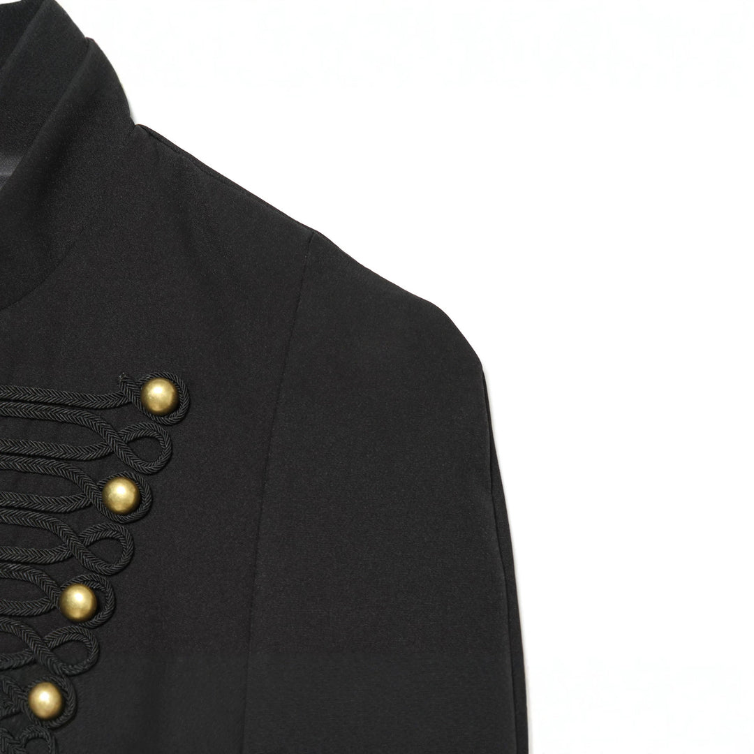 Ladies short jacket in marshal style with stand-up collar and decorative cordings Mune Fashion