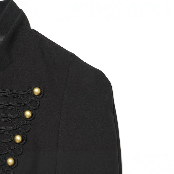 Ladies short jacket in marshal style with stand-up collar and decorative cordings Mune Fashion