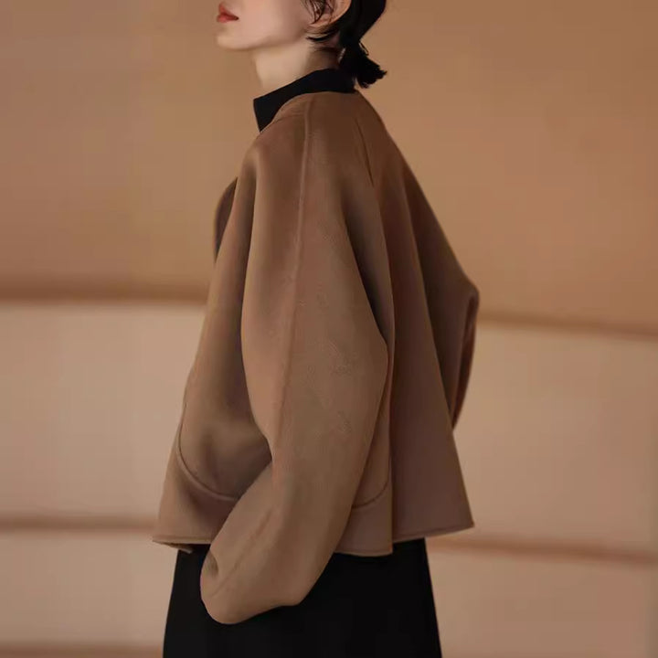 Ladies Elegant and cozy jacket with asymmetrical cut Drune