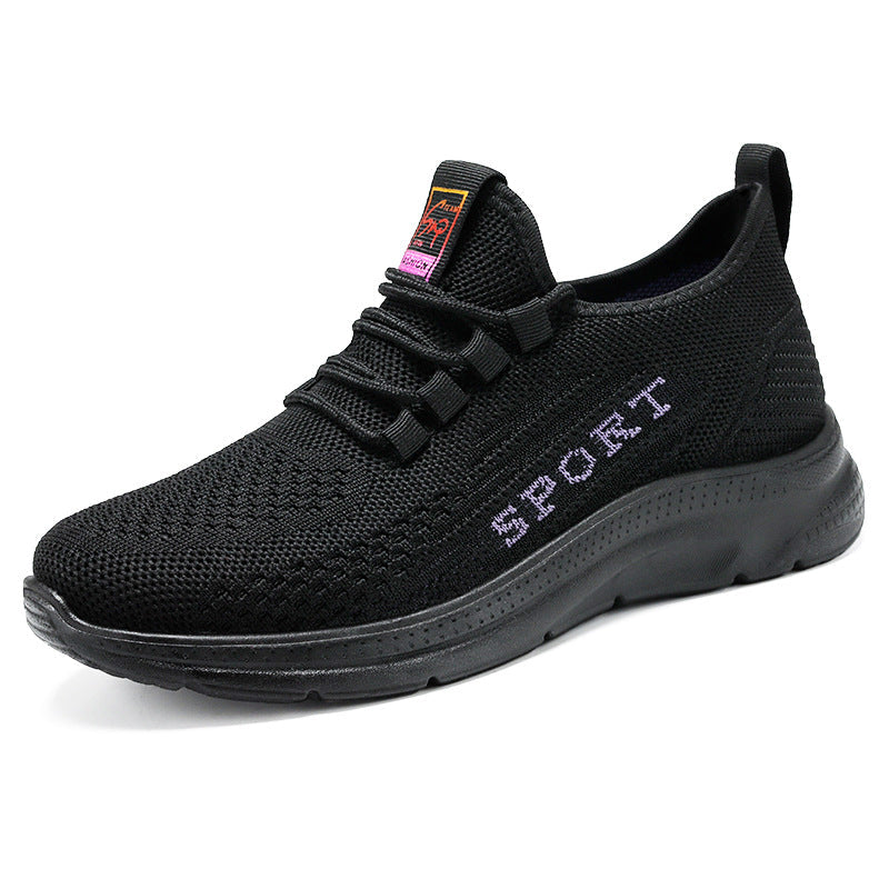 Women Breathable Sports Sneakers with Elastic Upper and Cushioning Insole Mune Fashion