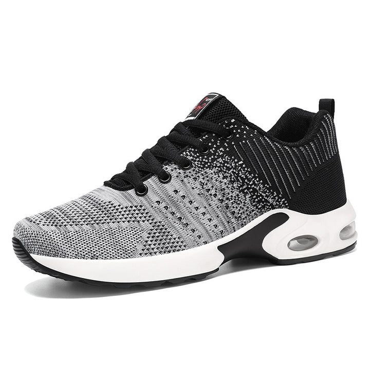 Men's breathable lightweight knitted sneakers with air cushion and non-slip outsole Mune Fashion