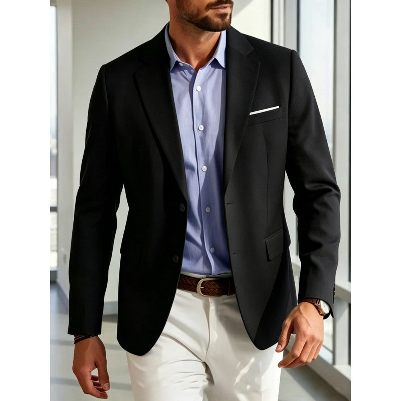 Men's Summer Linen Blazer Jacket with Breathable Fabric and Tailored Fit Mune Fashion