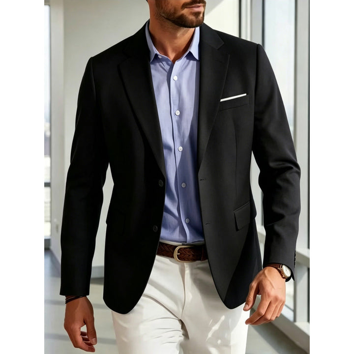 Men's Summer Linen Blazer Jacket with Breathable Fabric and Tailored Fit Mune Fashion