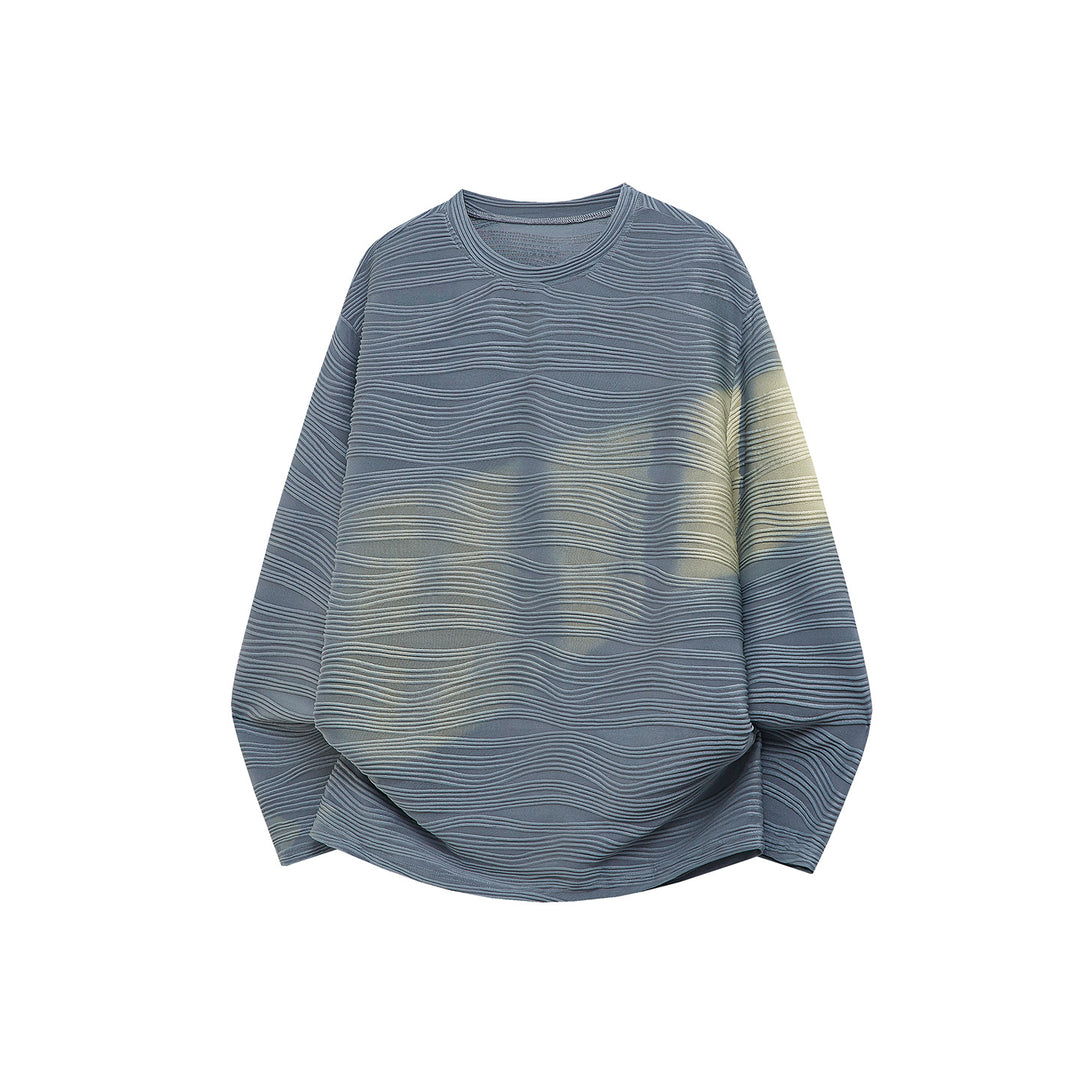 Unisex Oversize Wave Structure Sweatshirt with Round Neck Mune Fashion