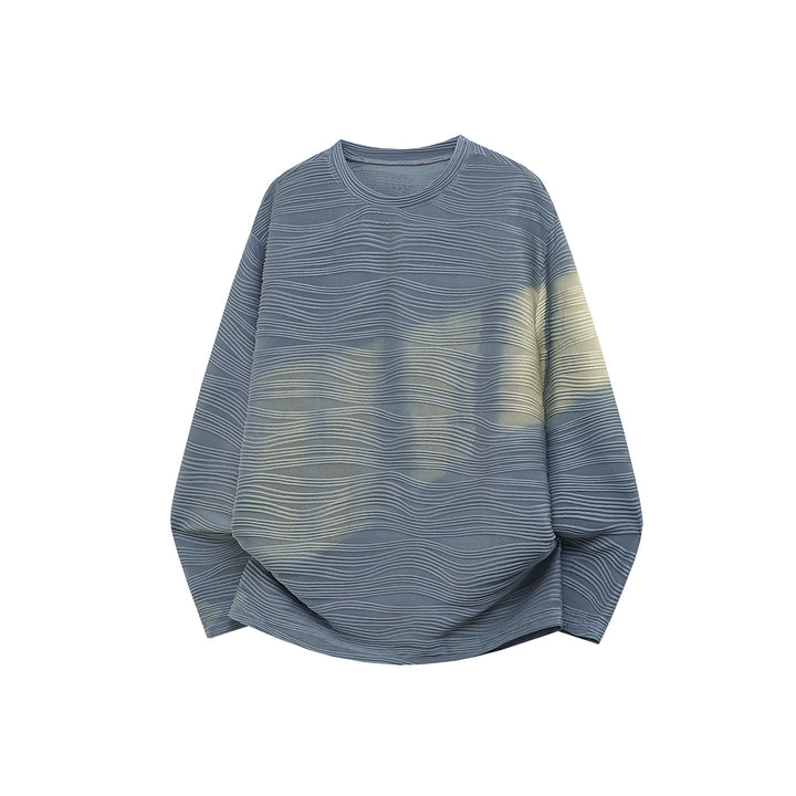 Unisex Oversize Wave Structure Sweatshirt with Round Neck Mune Fashion