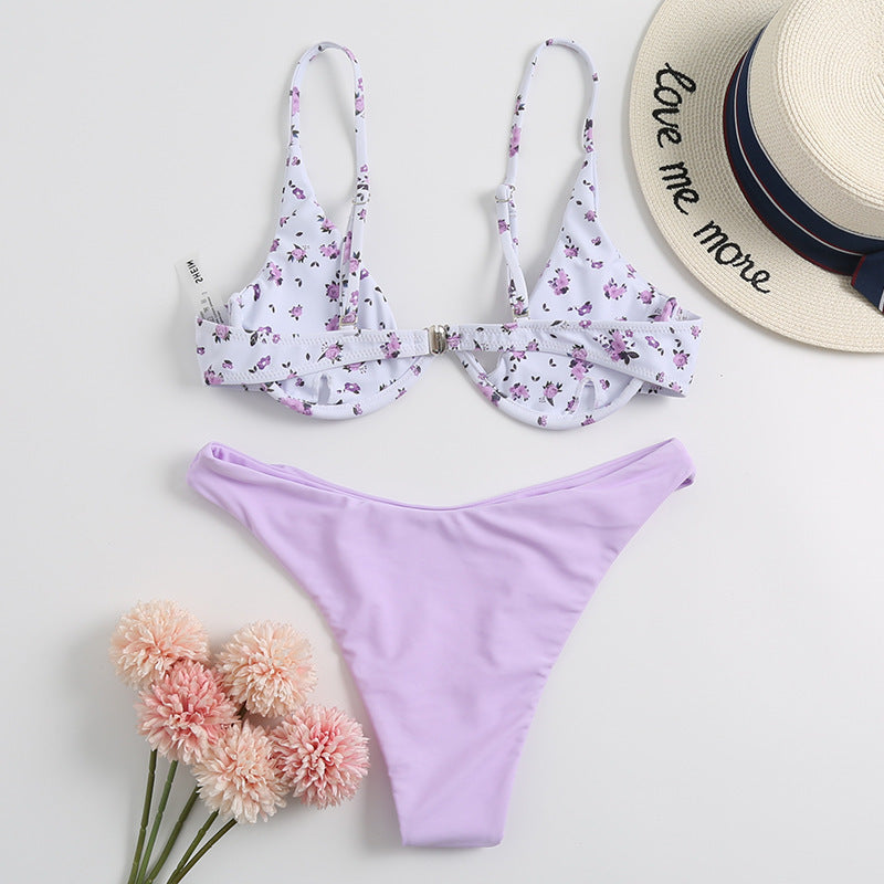 Women's cup bikini set with floral design Mune Fashion