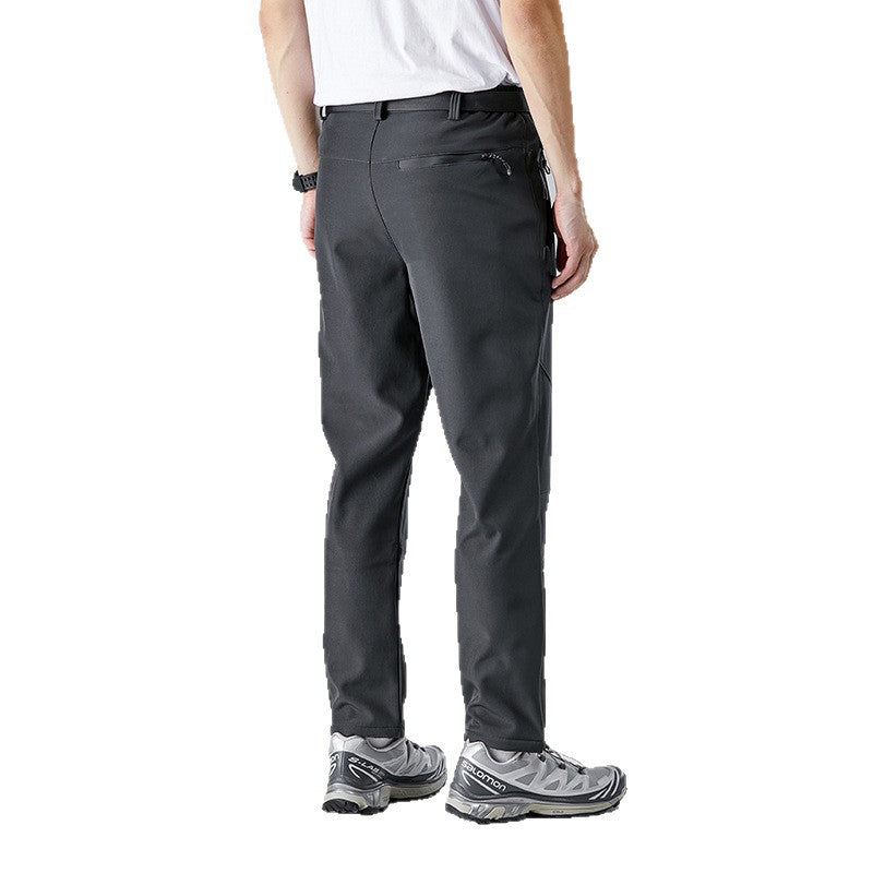 Men's Softshell Trekking Pants with Ergonomic Knees, Elastic Waistband and Zipper Pockets Mune Fashion
