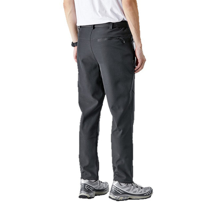 Men's Softshell Trekking Pants with Ergonomic Knees, Elastic Waistband and Zipper Pockets Mune Fashion