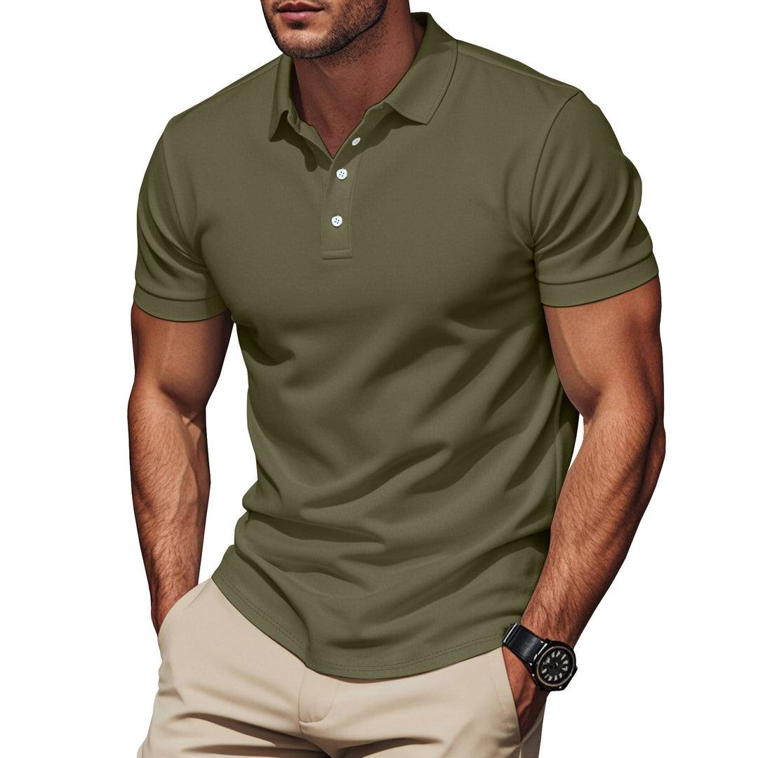 Men's Pima cotton polo with Kent collar, slim silhouette and reinforced button placket Mune Fashion
