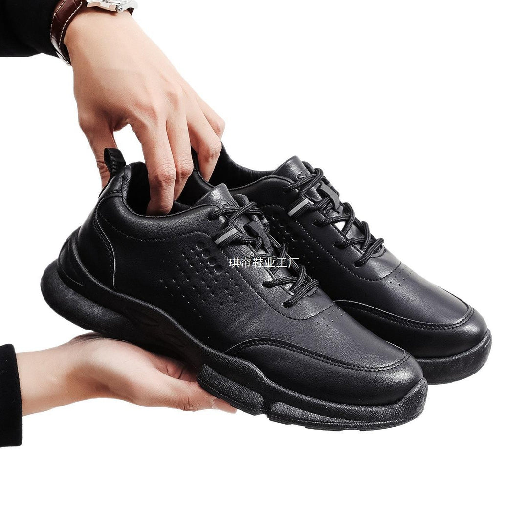Men's Sporty Leather Sneakers Mune Fashion