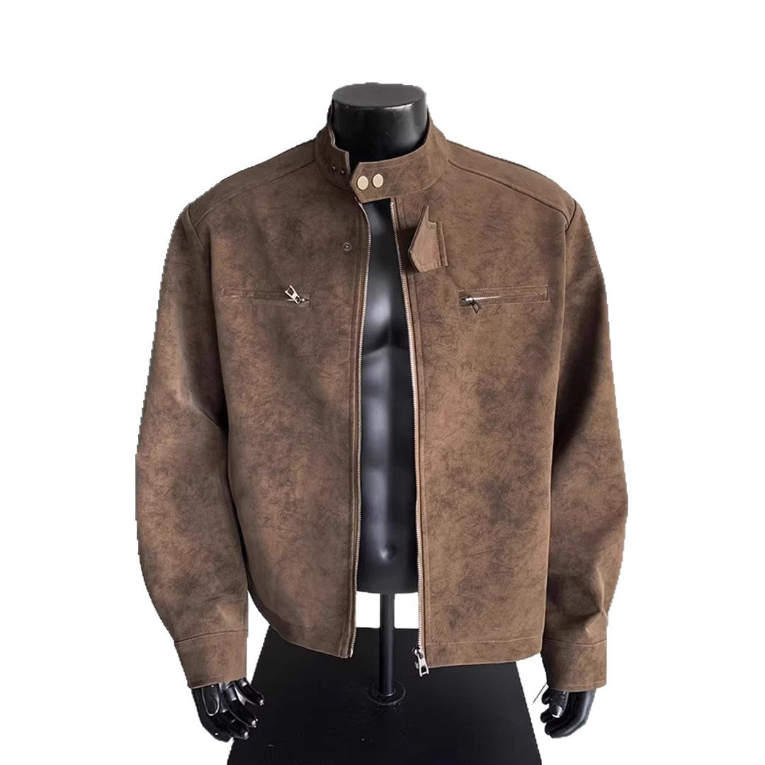 Men's Stylish Motorcycle Jacket in Vintage Style