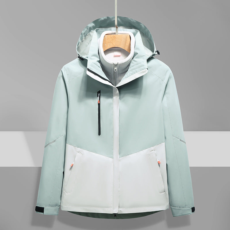 Men's Softshell Outdoor Jacket with Hood, windproof and waterproof Mune Fashion