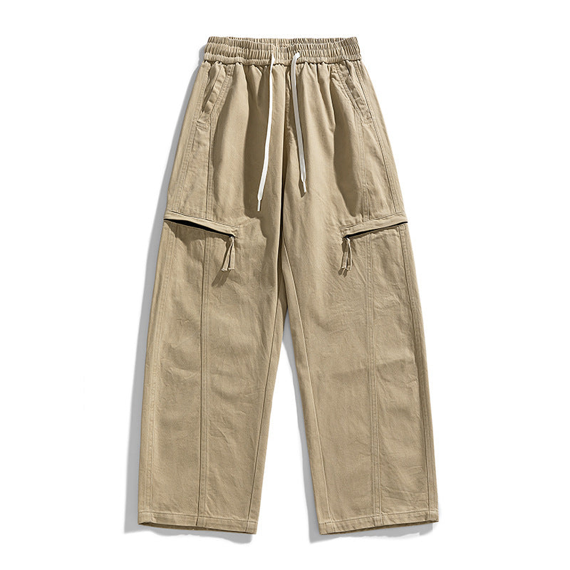 Men's Loose Cargo Jogging Pants in Baggy Cut with Drawstring & Multiple Pockets Mune Fashion