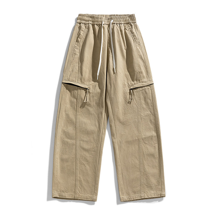 Men's Loose Cargo Jogging Pants in Baggy Cut with Drawstring & Multiple Pockets Mune Fashion