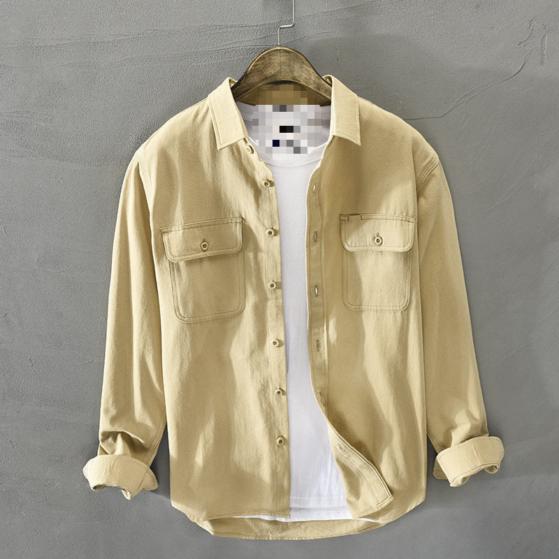 Men's Casual Shirt Jacket with Chest Pockets Mune Fashion