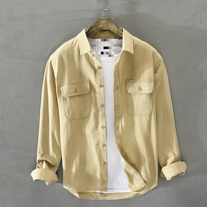 Men's Casual Shirt Jacket with Chest Pockets Mune Fashion