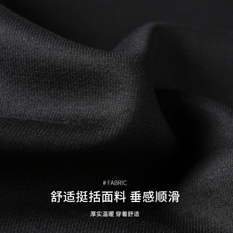 Men's athletic casual jogging suit set made of cotton blend with side decorative stripes and elastic waistband Mune Fashion