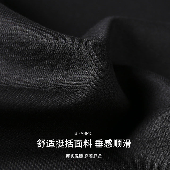 Men's athletic casual jogging suit set made of cotton blend with side decorative stripes and elastic waistband Mune Fashion
