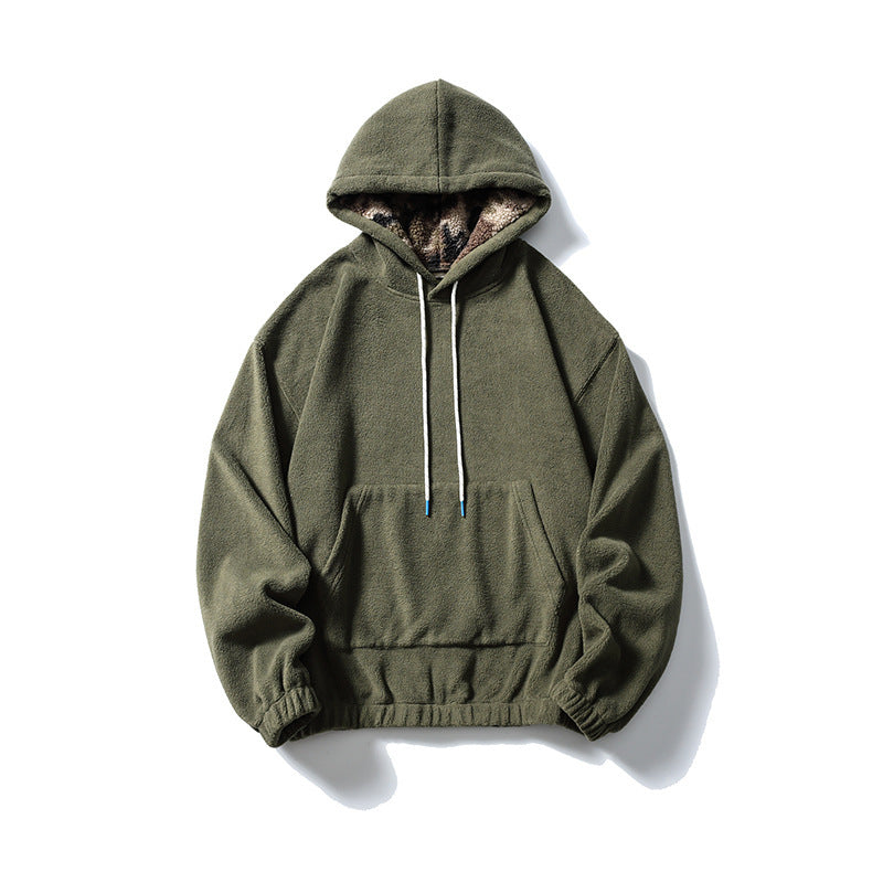Unisex Oversize-Fleece-Hoodie with teddy lining, kangaroo pocket and elastic hem Mune Fashion