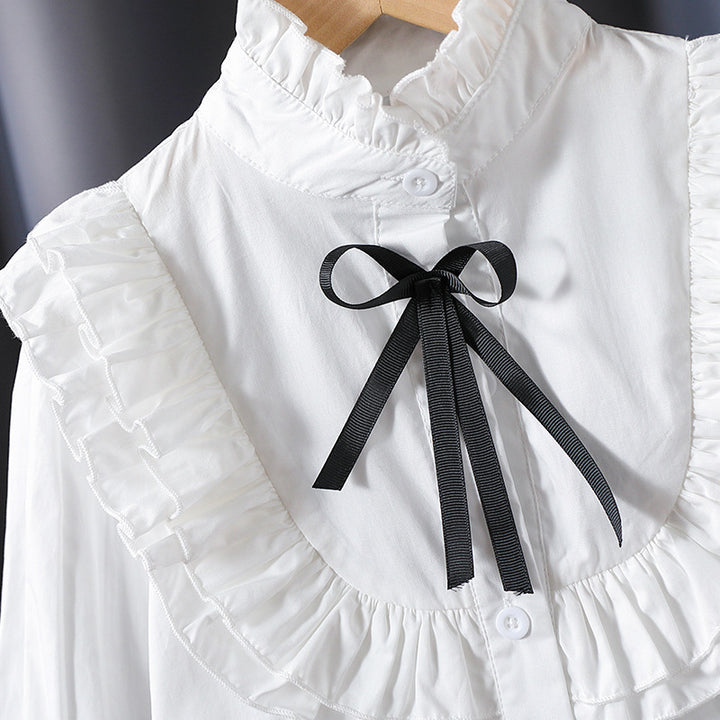 Girls playful blouse with ruffle details Mune Fashion