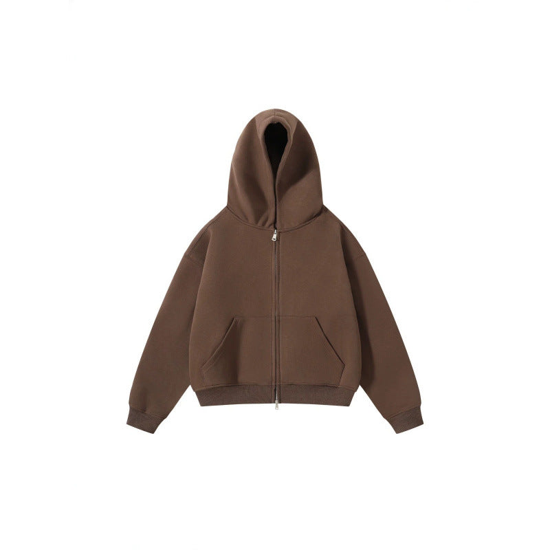 Unisex Oversize Hoodie with full zip and kangaroo pockets made of cotton fleece Mune Fashion