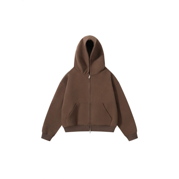 Unisex Oversize Hoodie with full zip and kangaroo pockets made of cotton fleece Mune Fashion