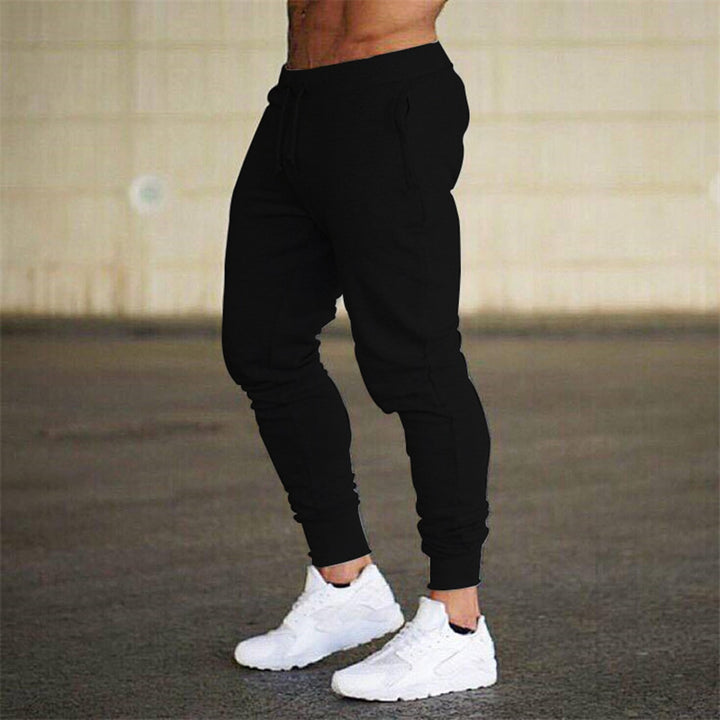 Men's tapered jogging pants cotton blend with cuffs and drawstring Mune Fashion