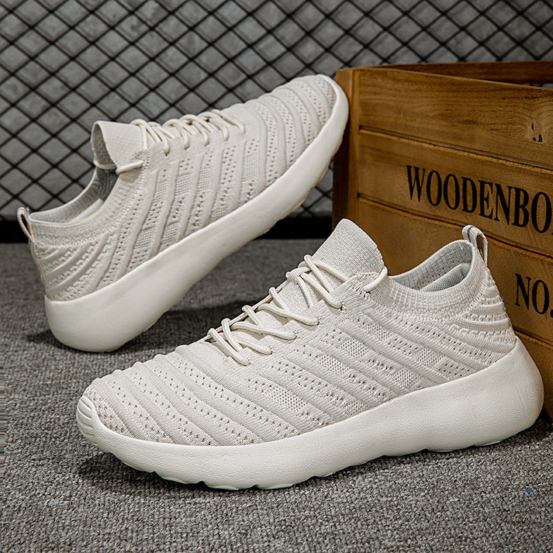 Unisex knitted slip-on sneaker with seamless knit upper, elastic cuff and cushioning lightweight sole Mune Fashion
