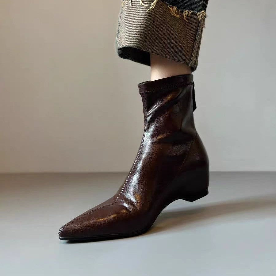 Women's Elegant Lace Ankle Boots Mune Fashion