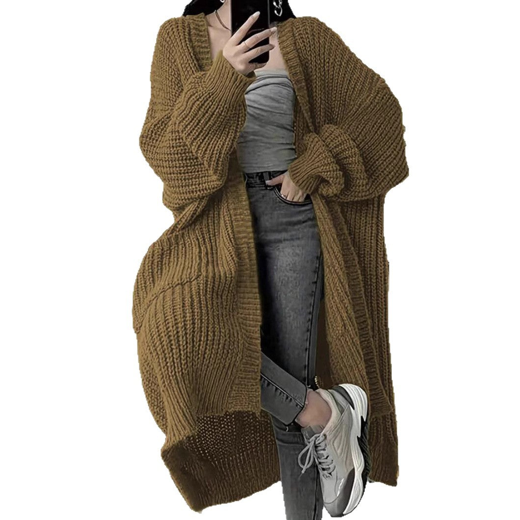 Women's Oversized Knitted Coat Mune