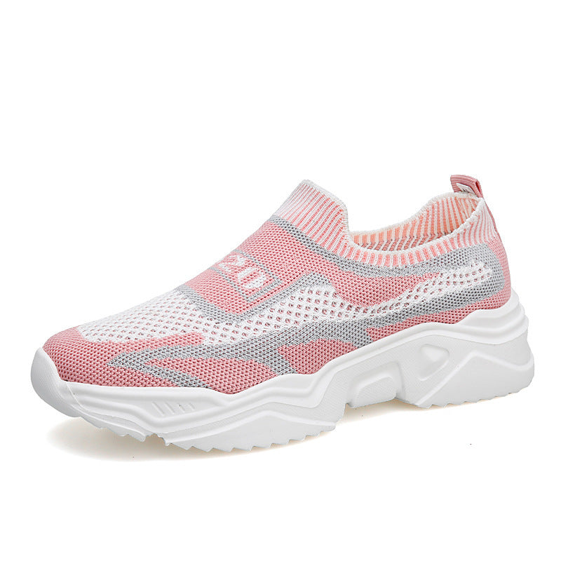 Women's seamless knit sneakers with sock-like entry and molded comfort sole Mune Fashion